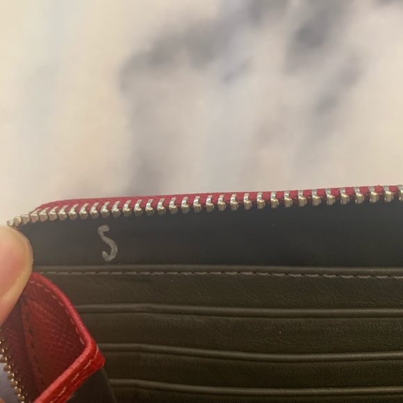 Coach Red Zip Wallet - Picture 3 of 5